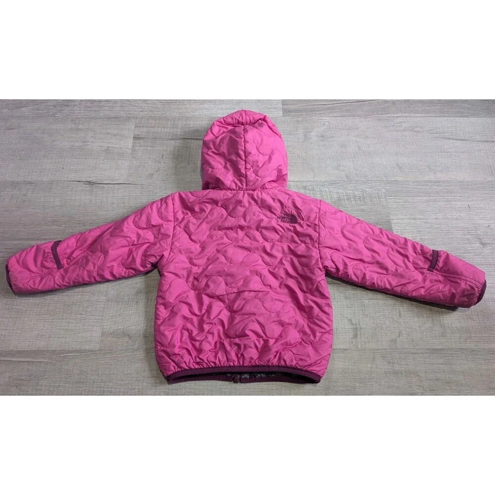 The North Face Baby Reversible Jacket Aztec Girls Sz 12-18 Months Purple